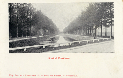 14038 Gezicht op het Grand Canal in het park van het kasteel Renswoude (Dorpsstraat 3-7) te Renswoude uit het westen.